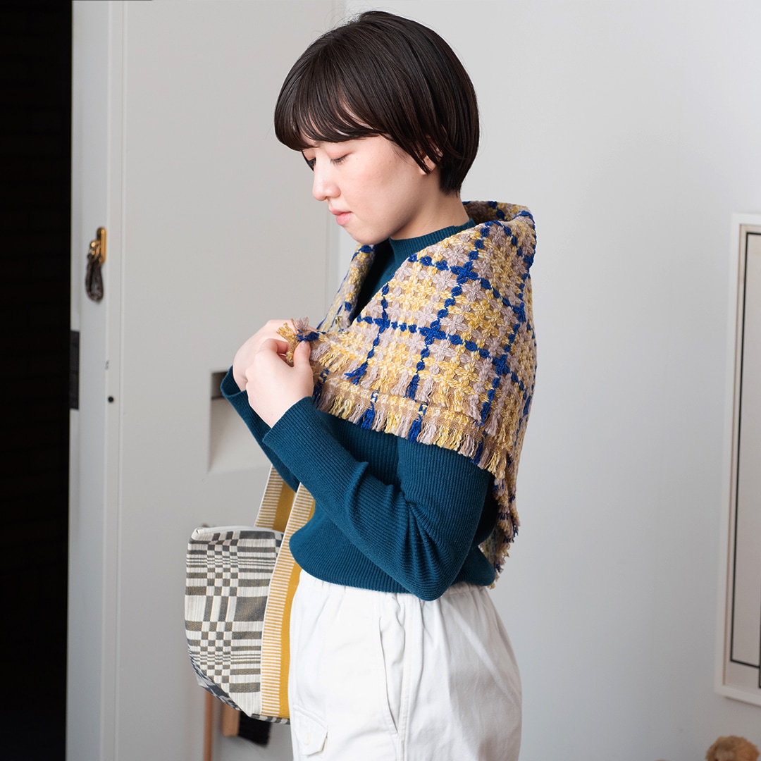 スクエア スカーフ／square scarf（生地の可能性／kijinokanosei