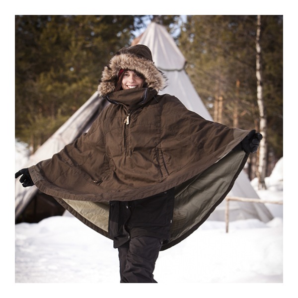 新品同様 レリアン カシミヤ100％ フォックスファー 大判ポンチョ XL