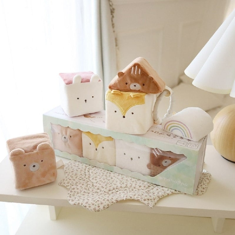 ふわふわブロックと布えほんのセット [cocory friends] amanoppo 出産