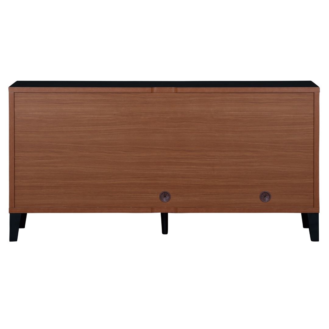 サイドボード ワイス 観音扉 ガラス扉 引き出し付 レッドオーク | 収納