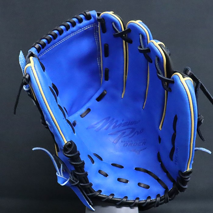 日本製 波賀ジャパン AXI型 ミズノプロ ダイバーシティブルー 内野手