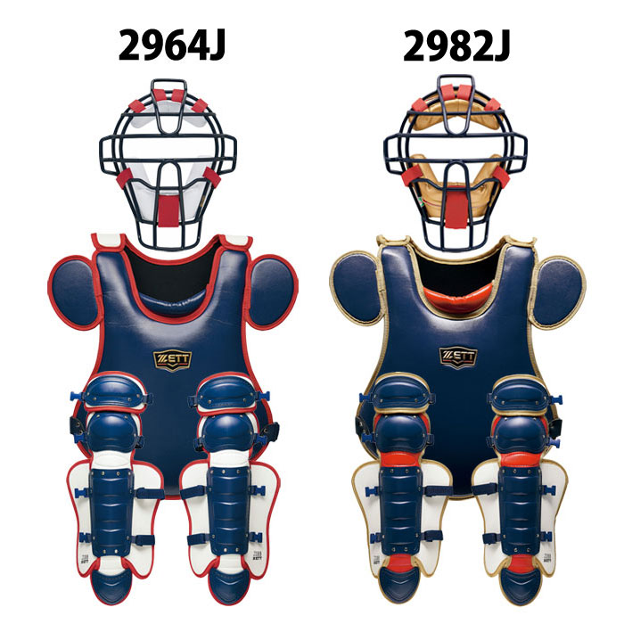 野球 ゼット 少年軟式キャッチャー防具3点セット ZETT プロテクター