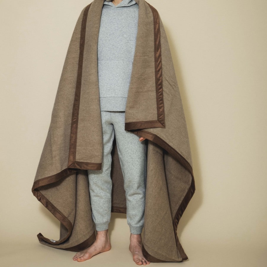 カシミヤ100％ ブランケット 461/コルク | Blanket | FUKAKINET