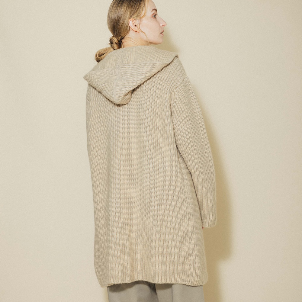 ゴールデンキャッシュ100％ 片畦ニットコート | Women's Knit | FUKAKINET