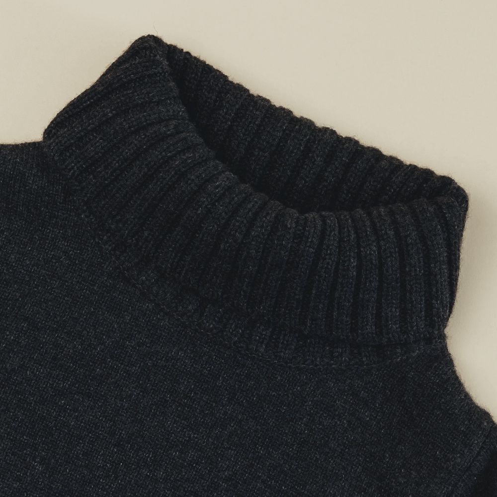 カシミヤ100％ ビッグタートルネック | Item,Knit | FUKAKINET