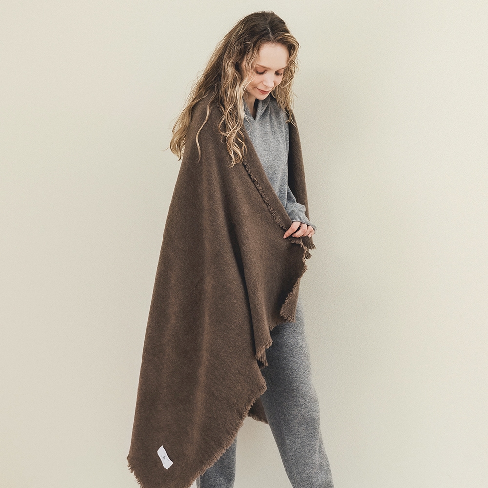 カシミヤ100％ 手仕上げハーフブランケット | Item,Blanket | FUKAKINET