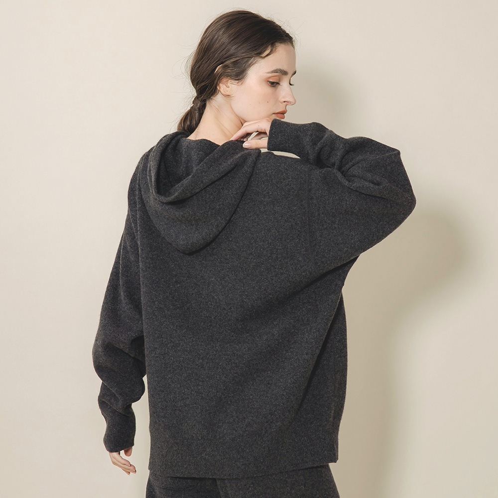 カシミヤ100％ Wフェイスフーディ | Women's Knit | FUKAKINET