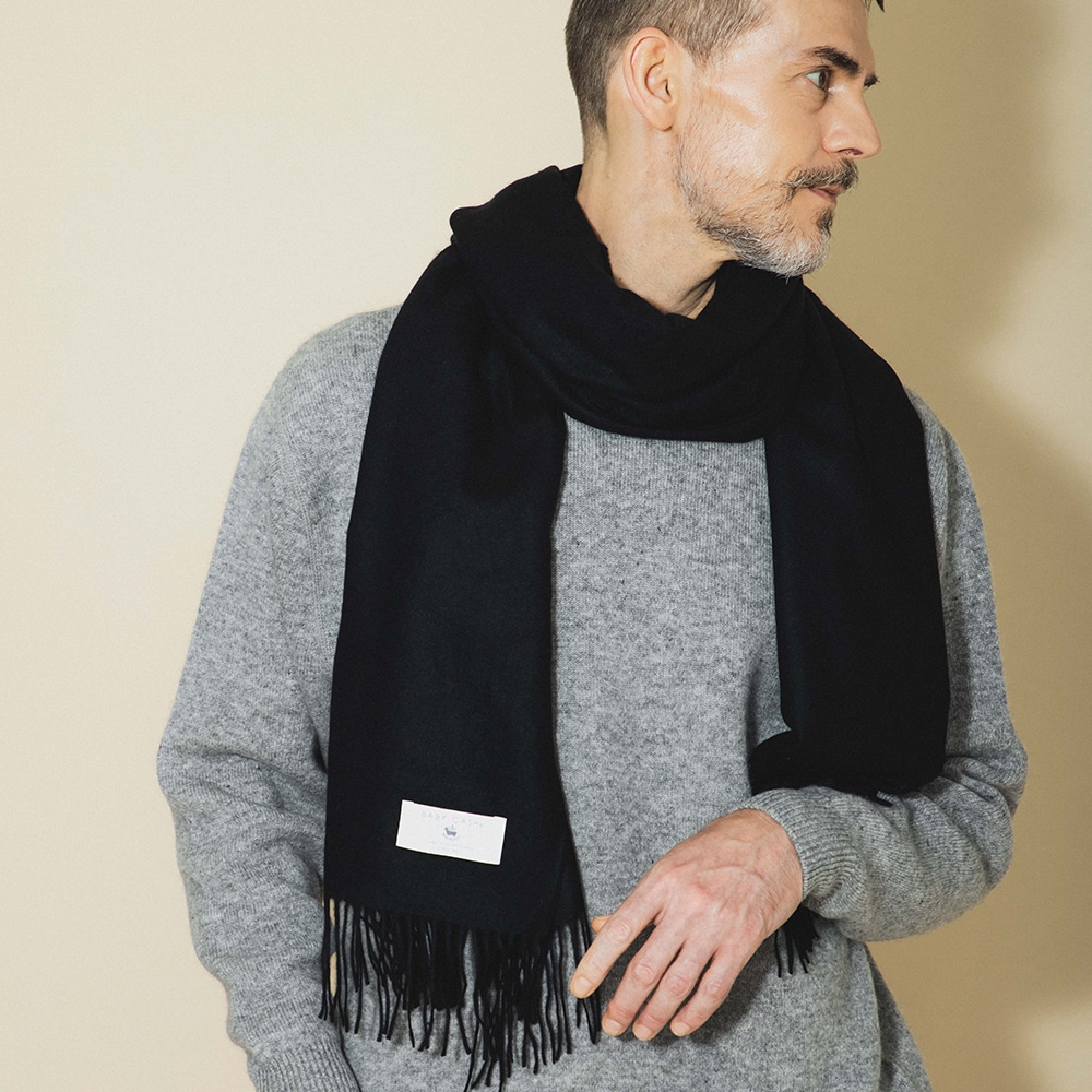 SOUSOU ソウソウ ベビーキャッシュガーゼストール 墨黒 SOUSOU