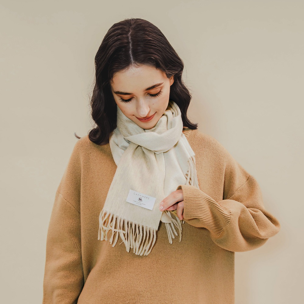 カシミヤ100％ シングルリバーミニマフラー | Muffler | FUKAKINET