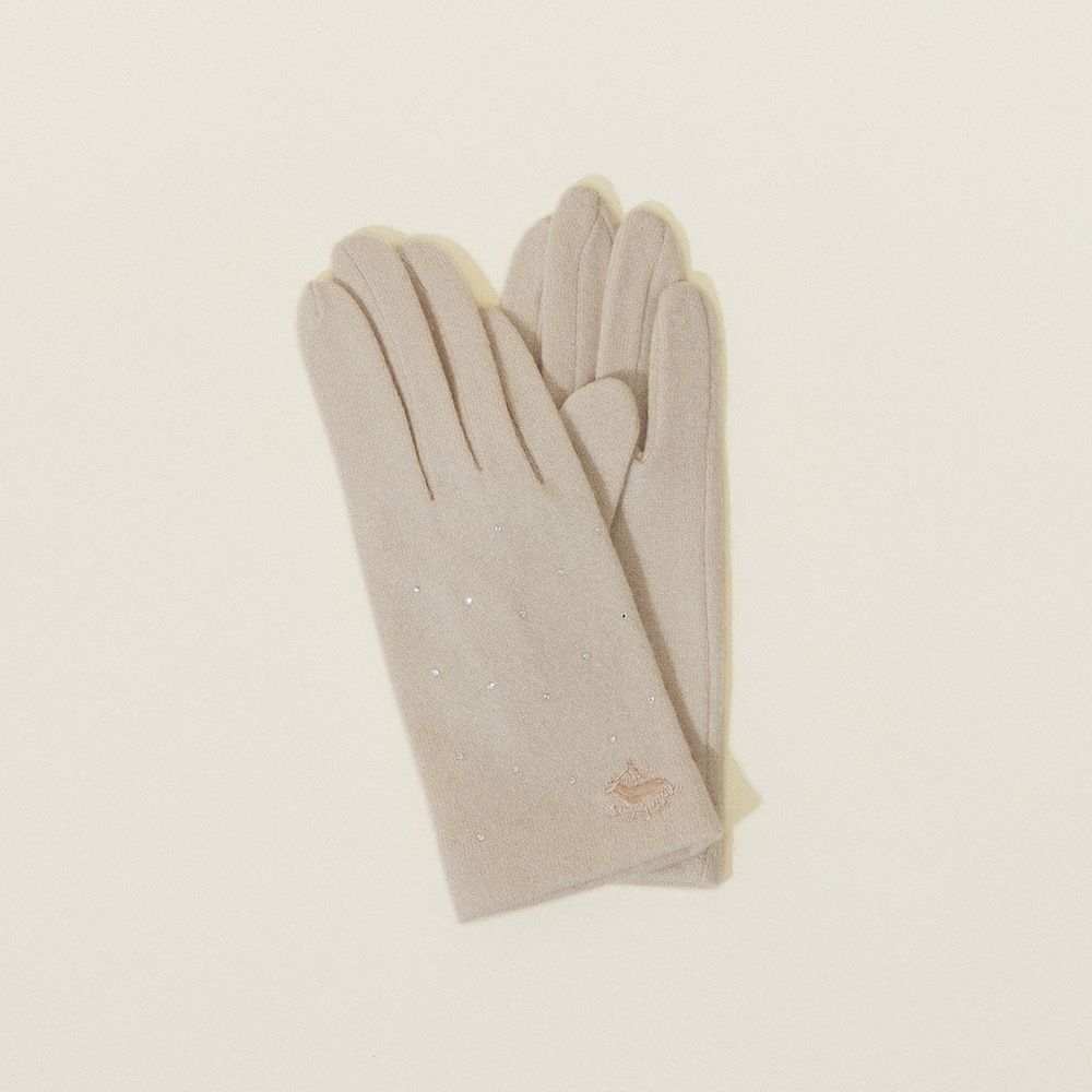 カシミヤ100％ スワロフスキー付グローブ | Other | FUKAKINET