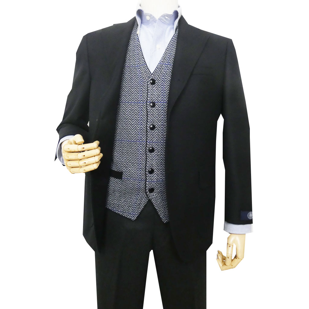 ジェイプレス (J.PRESS) 紺ブレザー 紺ブレ メンズ 秋冬春 3つボタン