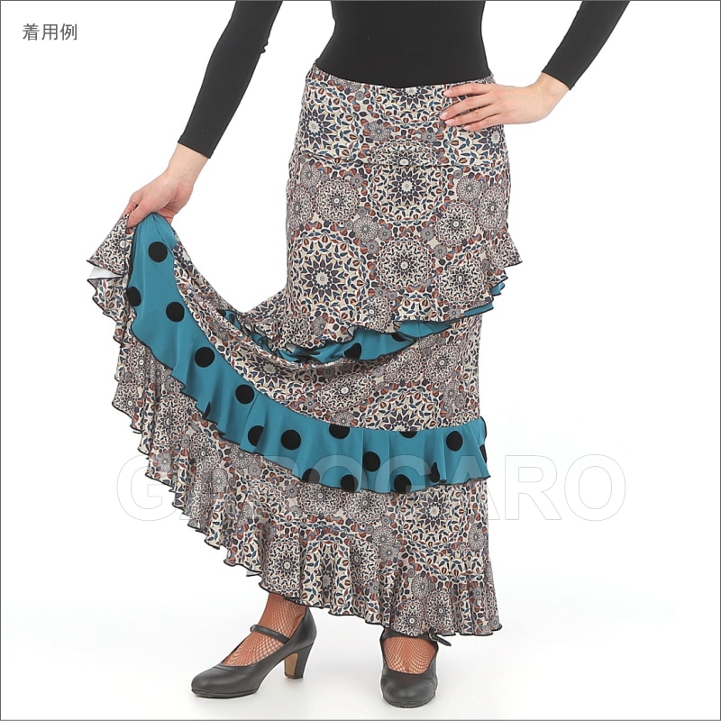 フラメンコ | スカート Capricho(カプリチョ) モデル:D5-3 マンダラ柄