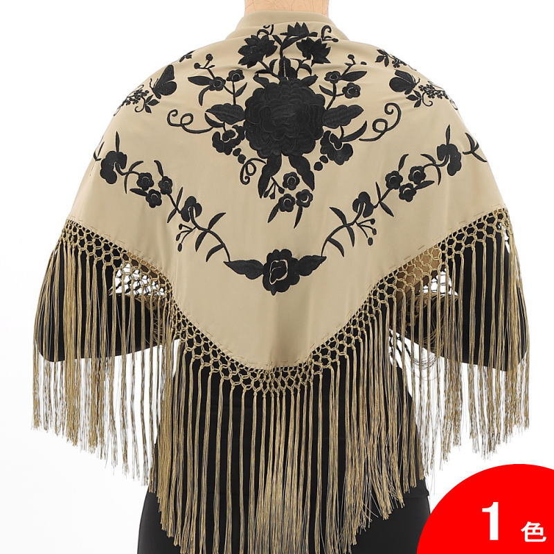 フラメンコ | 刺繍のショール Mariposa(マリポーサ) 生地とフレコ