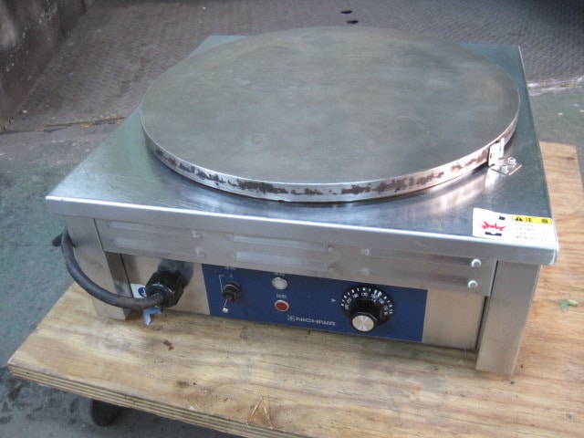 ニチワ】【業務用】【中古】 電気クレープ焼器 CM-410 単相100V ｜中古