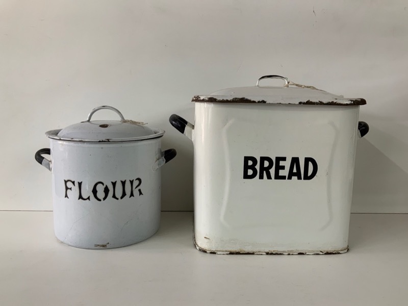 琺瑯 ブレッド缶・フラワー缶／ホワイト各種 | VINTAGE MUSEUM,北欧