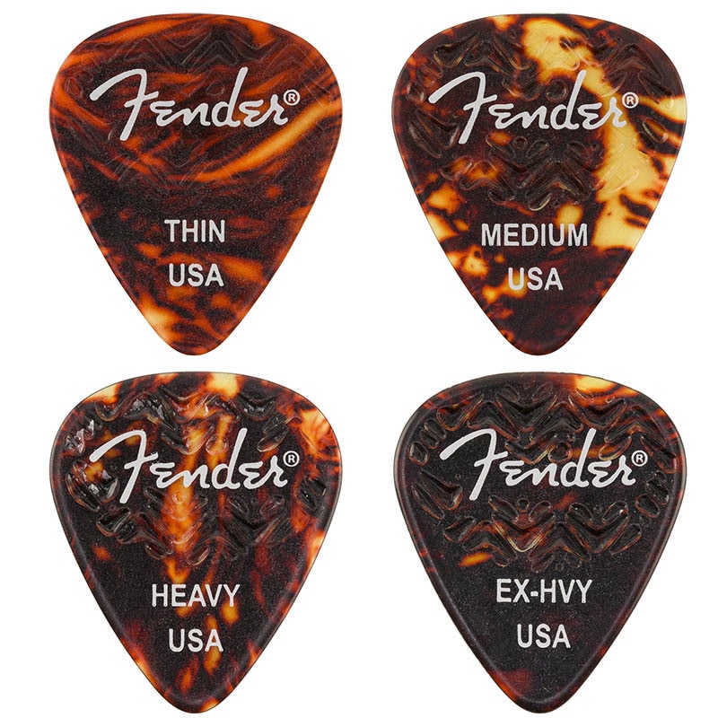 Fender/ピック 351 Shape Wavelength Celluloid Picks Shell 6枚パック