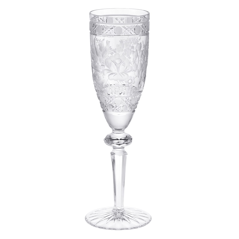 マイセン 花柄エッチングクリスタル グラス マイセン 花柄エッチング