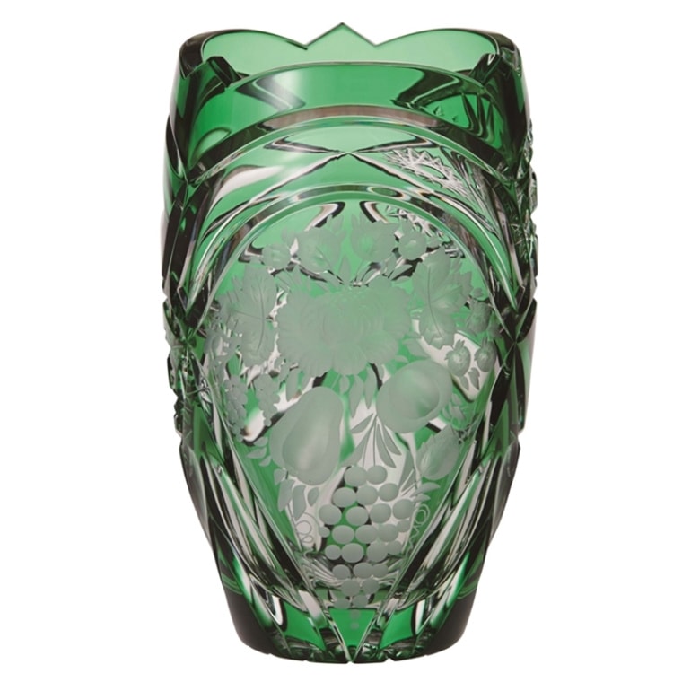 ELBE crystal コバルトブルー 花瓶 希少 ELBE crystal コバルトブルー