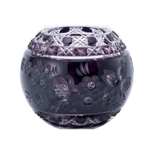 マイセンクリスタル マイセンフラワー 色被せ花瓶 リラ MFW/140/13L