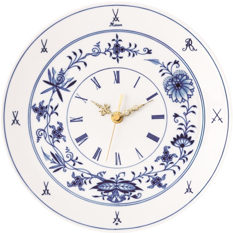 K-214】【ジャンク】マイセン 陶器製 壁掛け時計 K-214】【ジャンク