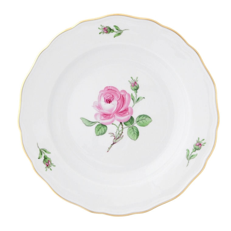 マイセン マイセンのバラ（ピンク） プレート25cm 020110/00475