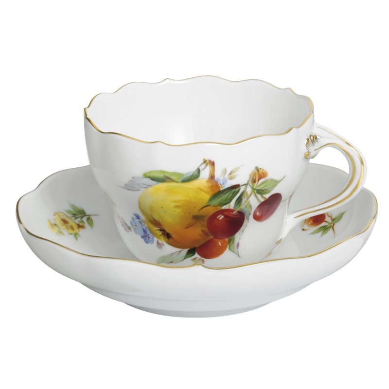 マイセン 洋ナシ ティー/コーヒー兼用カップ＆ソーサー 24C003/00582