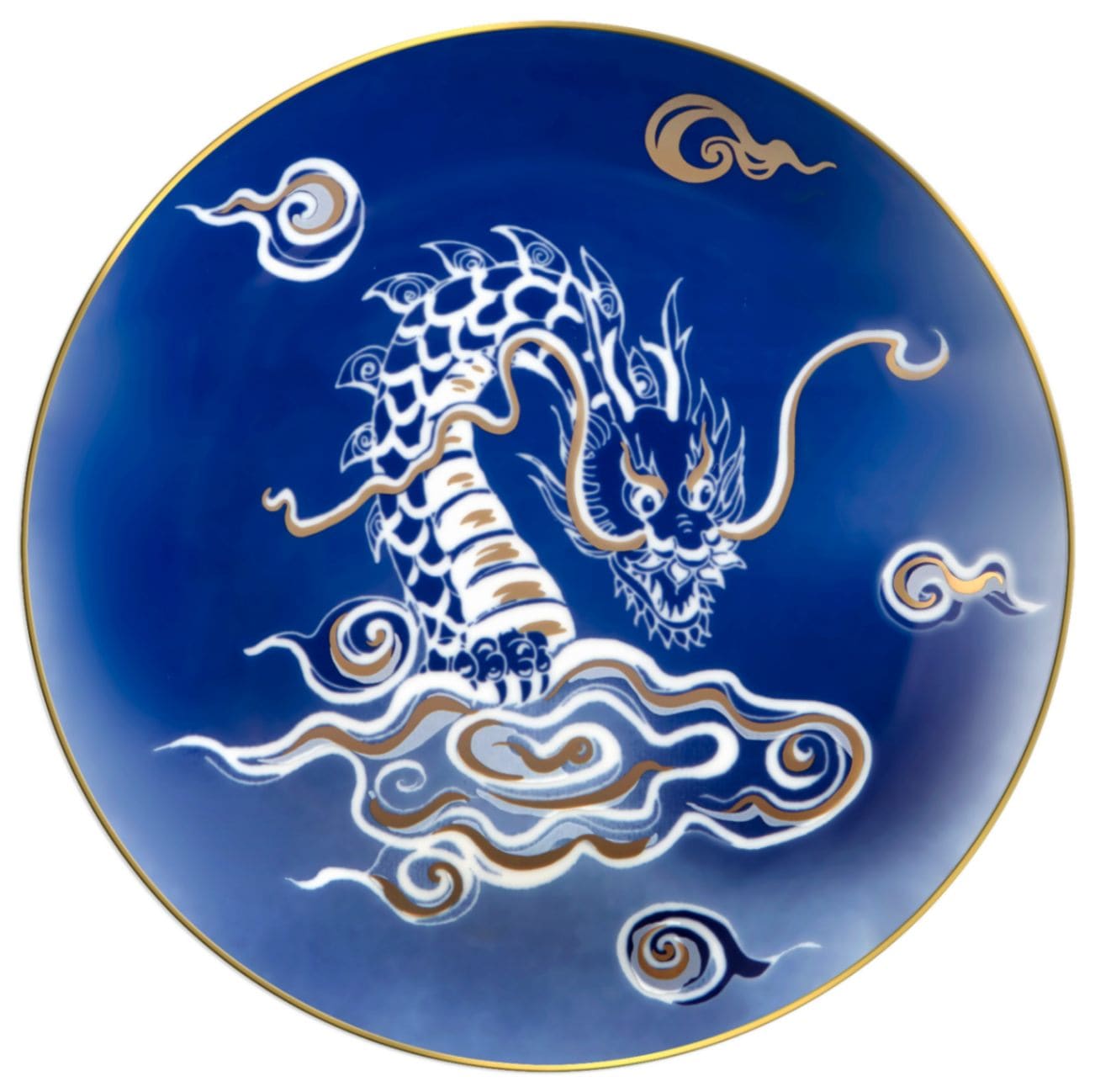 マイセン 2024年干支プレート 白雲に乗って現れた勇壮なドラゴン 54614