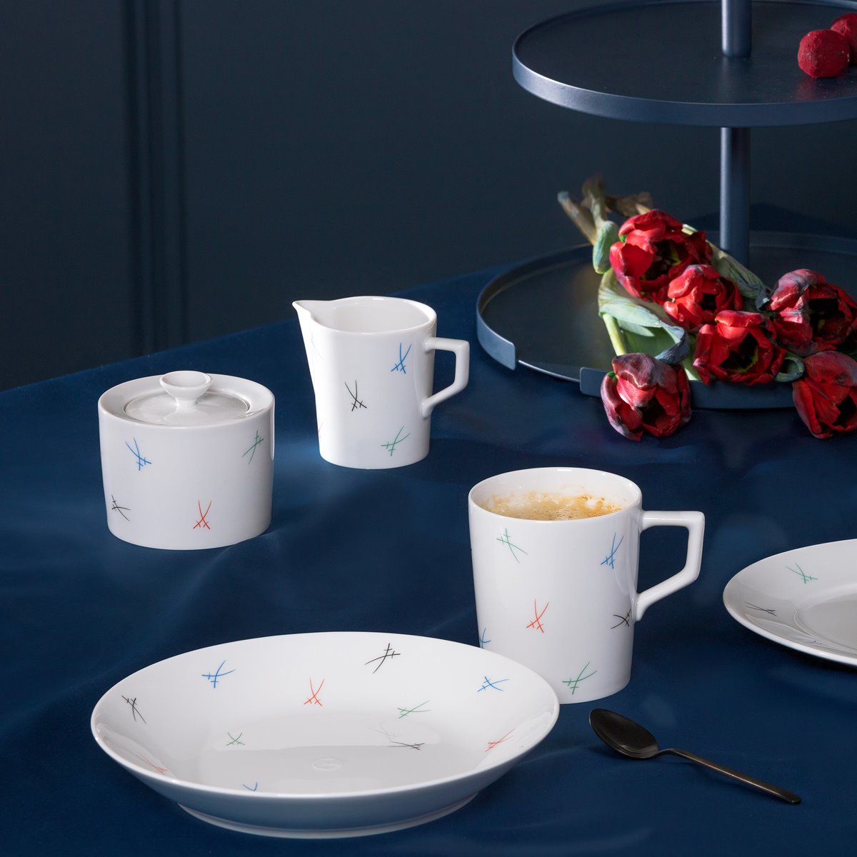 マイセン 剣マーク カラフル ペアマグ 41575/79A852/2P 剣マーク | 剣