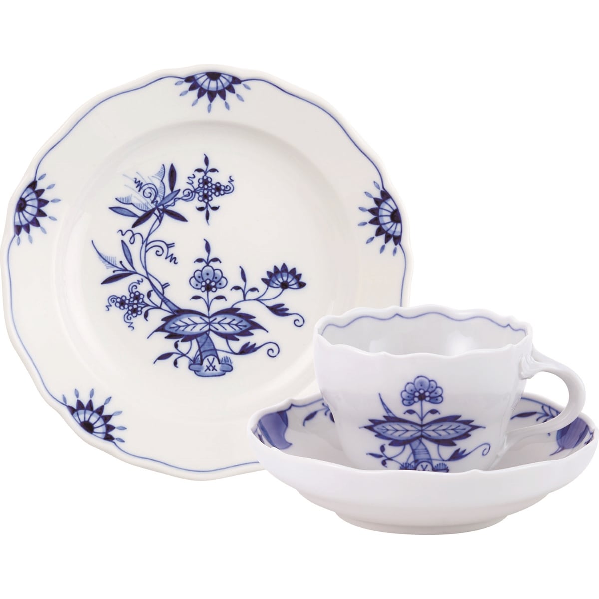 マイセン ブルーオニオン 誕生280周年記念 ティータイムセット 80A075