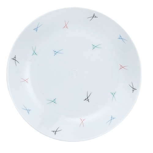 マイセン 剣マーク カラフル ペアプレート 79A852/37487/2P | 剣マーク