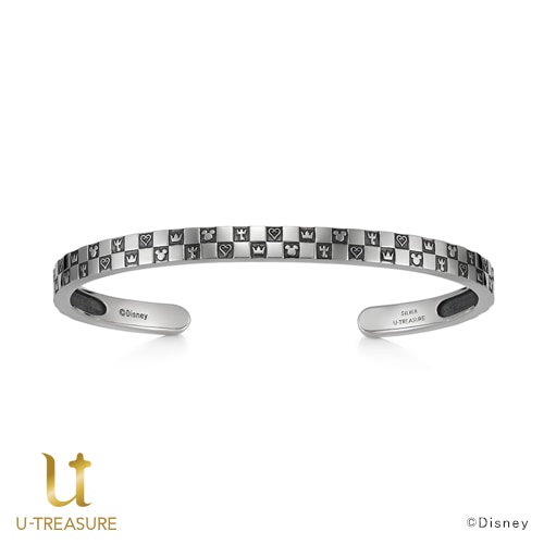 キングダム ハーツ】モノグラム バングル ダブル シルバー (いぶし