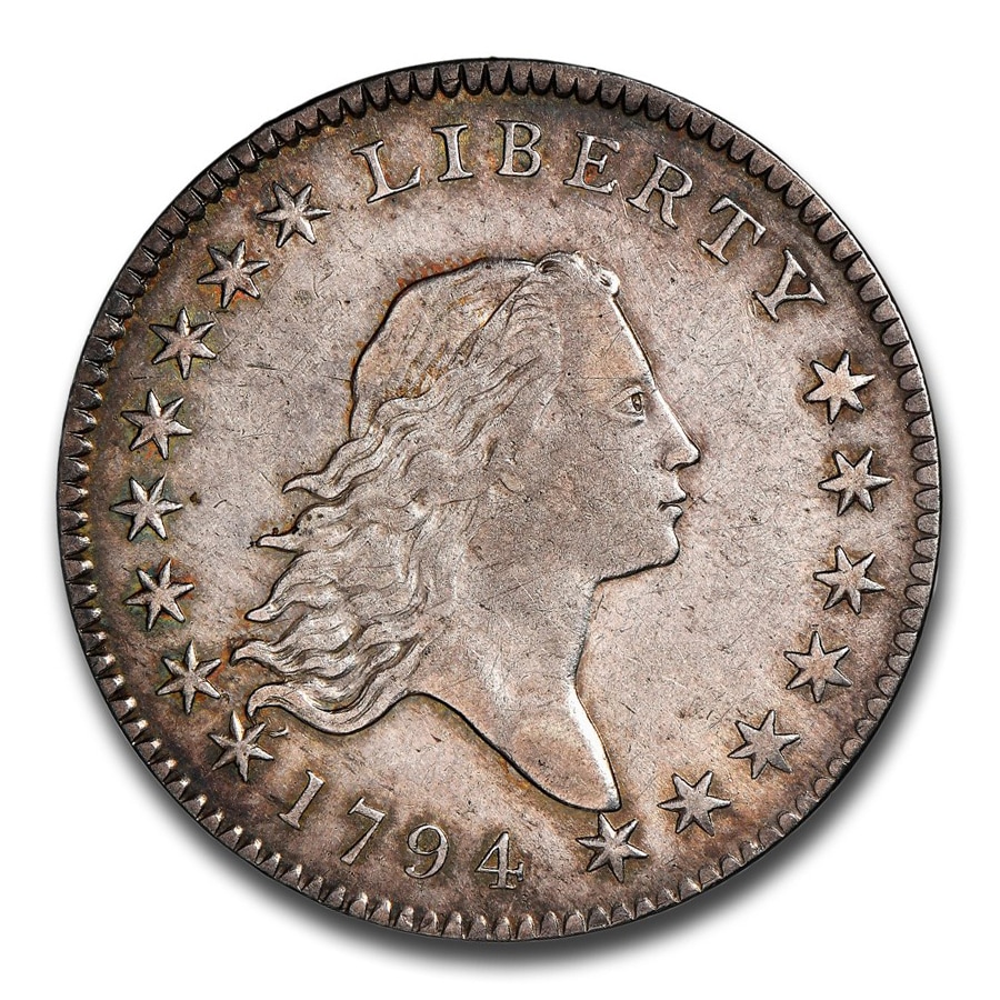 1794年 フローイング ヘア ハーフ ダラー 銀貨 50セント シルバー