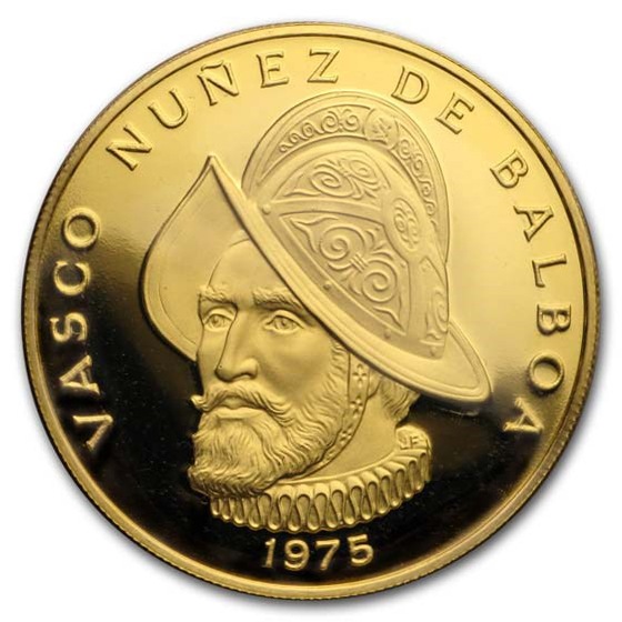 バスコ・ヌーニェス・デ・バルボア スペインの探検家 100バルボア金貨