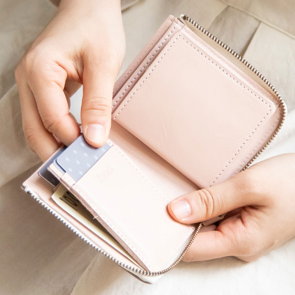 Kanmi./カンミ Suama ショートウォレット WL23-39 財布 二つ折り L字型