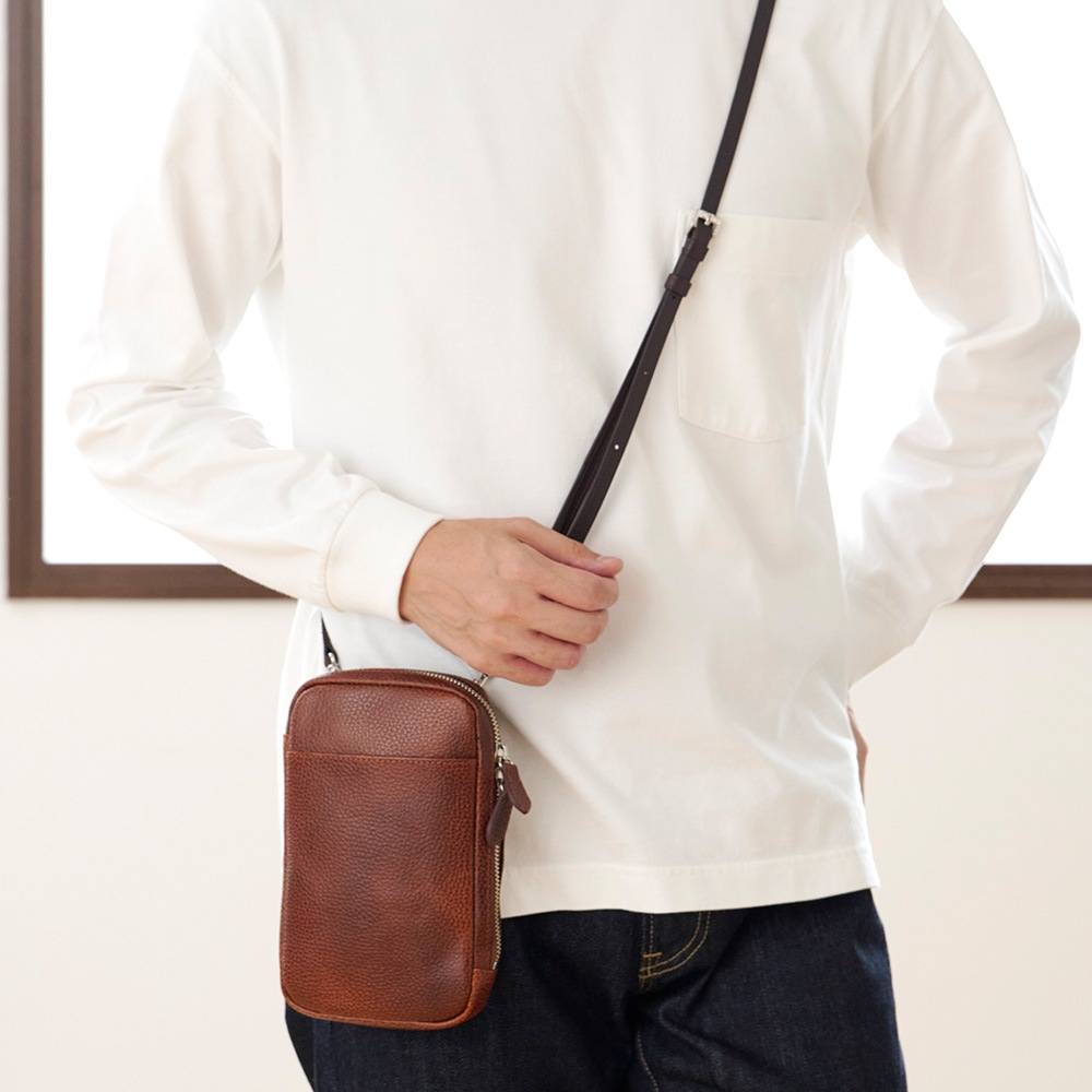 名入れ無料]アルチェレザー ワンマイル ショルダーポーチ ミニ