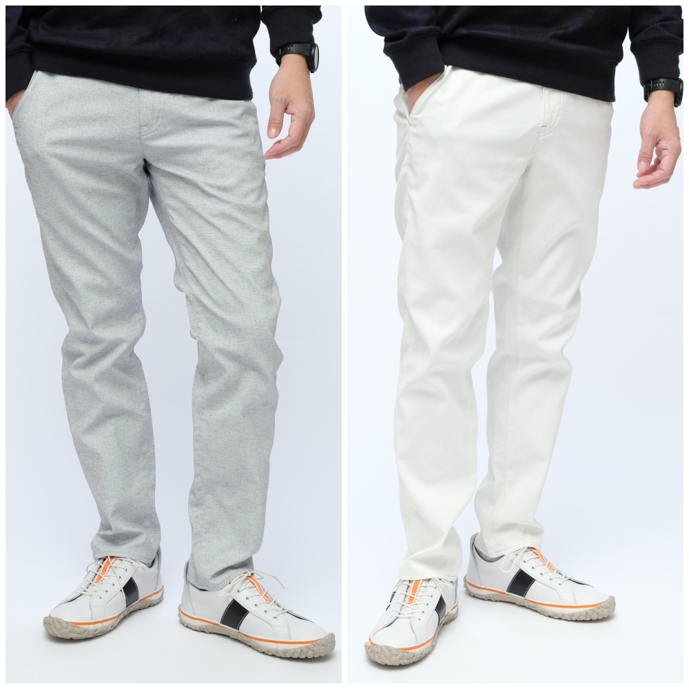 ONO(オノ)+8186 麻混オックス ドローストリングスパンツ【動けるパンツ