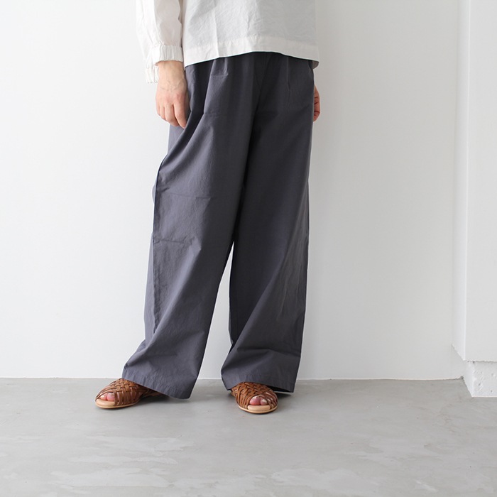evam eva エヴァムエヴァ cotton wide pants コットンワイドパンツ