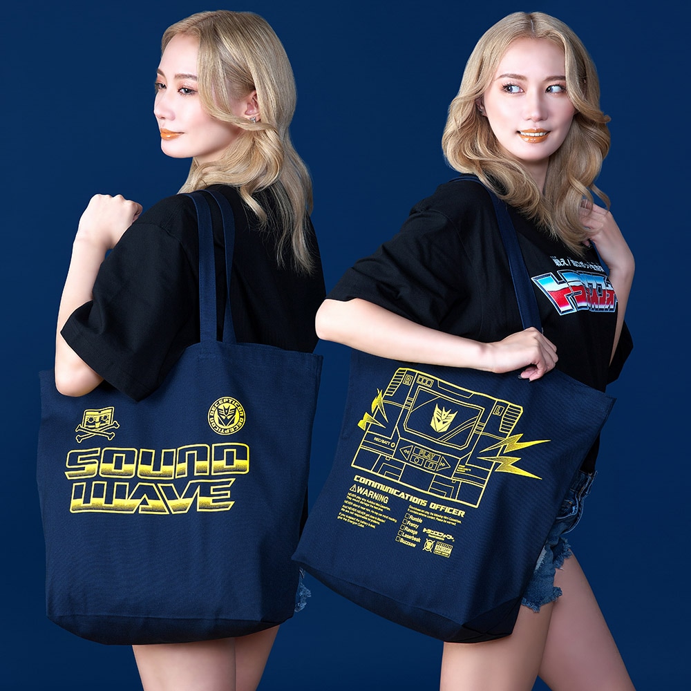 トランスフォーマー/サウンドウェーブトートバッグ/ネイビー｜墓場の