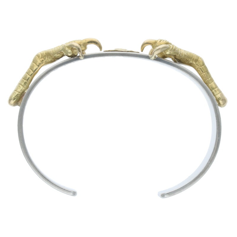 金爪付き平打ちブレス S ※ブレスのエンドに弱削れあり【取扱：原宿