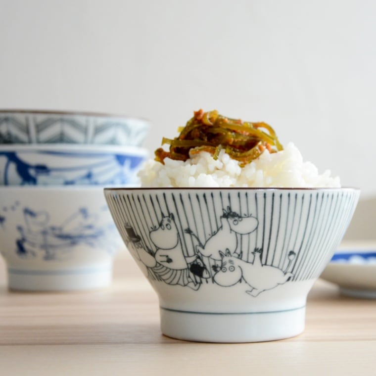 ムーミン×アマブロ SOMETSUKE CHAWAN ごはん茶碗【飯碗 染付 有田焼