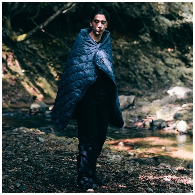 LUGH 魔法瓶ブランケット S (新6層/ グラフェン) インディゴ ブルー