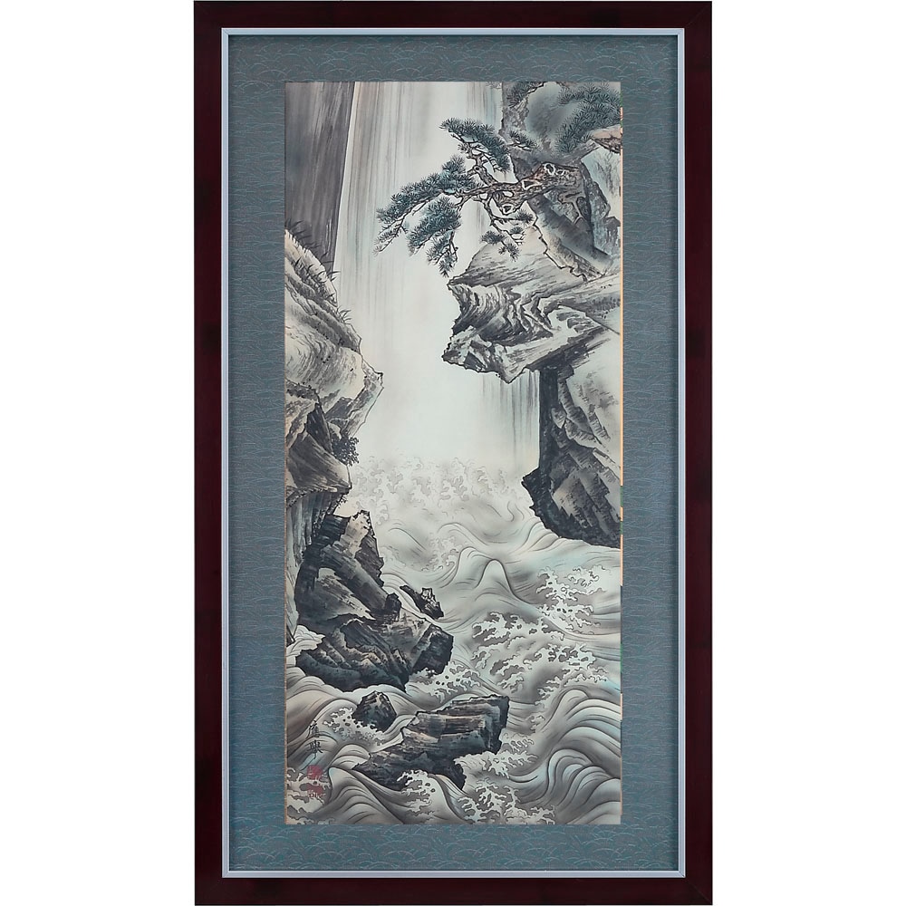 円山応挙 名作十二撰 7月 大瀑布図 額装 : アートの友社 『名作十二撰