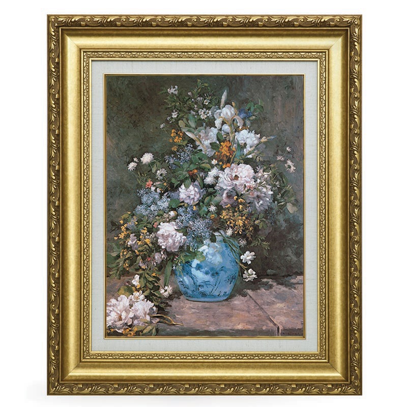 ルノワール 「春の花」 6号 西洋絵画 立体複製名画 【5％ポイント還元