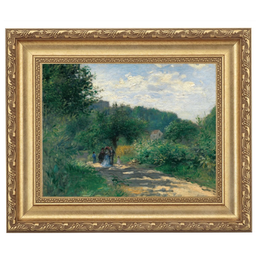 ルノワール 「ルーヴェシエンヌの道」 4号 立体複製名画 【5％ポイント