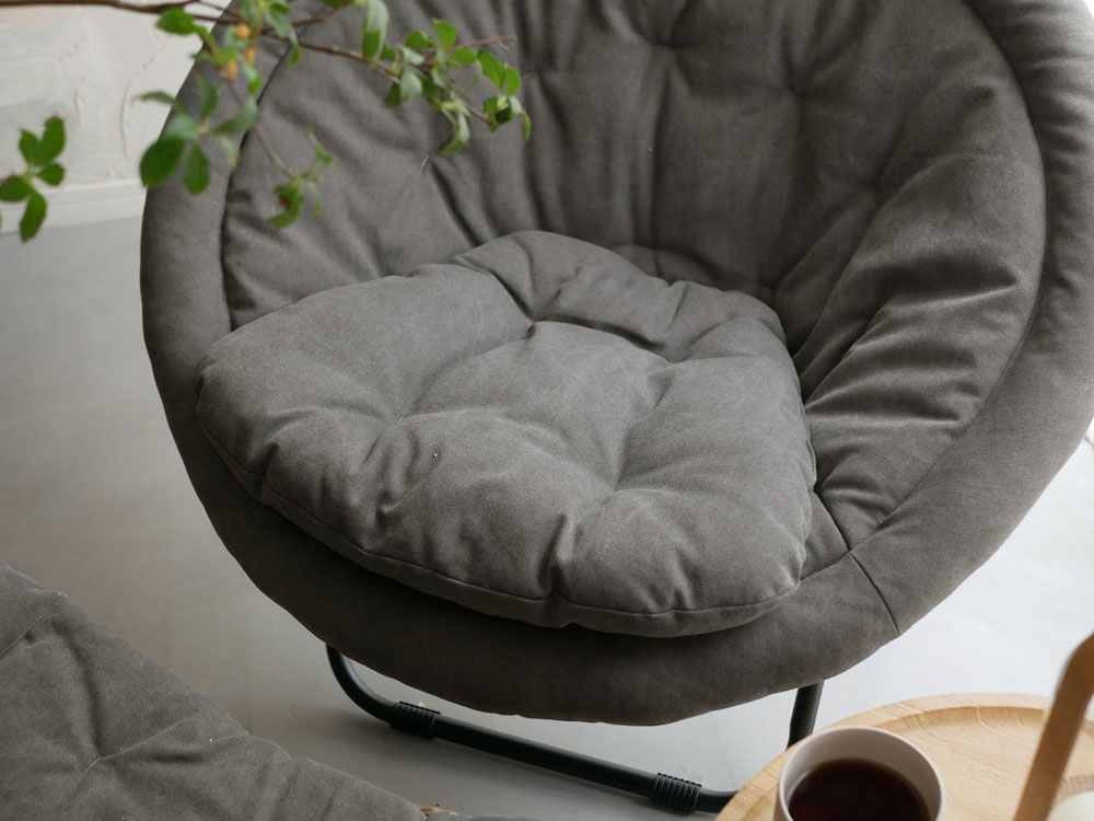 ひなたライフ Hinata Life 2wayフォールディングチェア グレー Comore