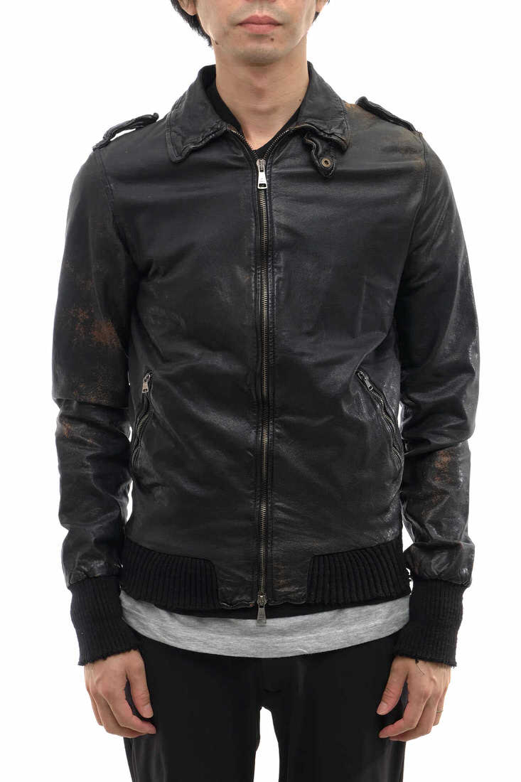 希少】GIORGIO BRATO ラムレザージャケット ファー 40