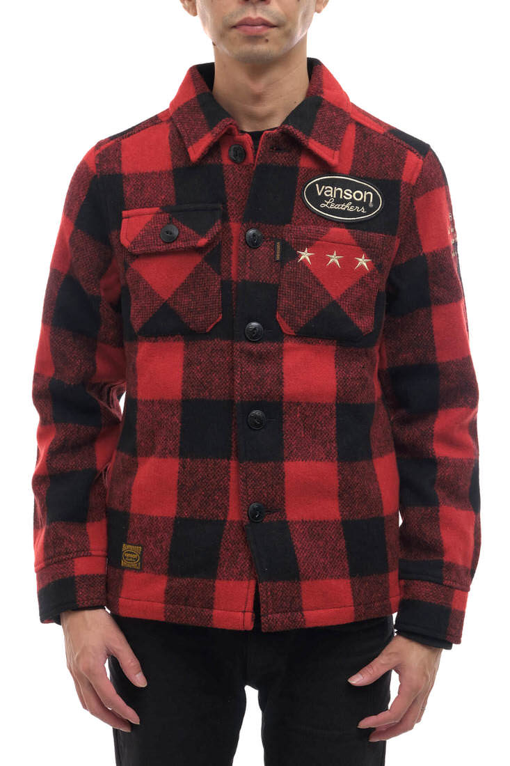 VANSON ジャケット NVSL-114 バッファローチェック柄 / バンソン
