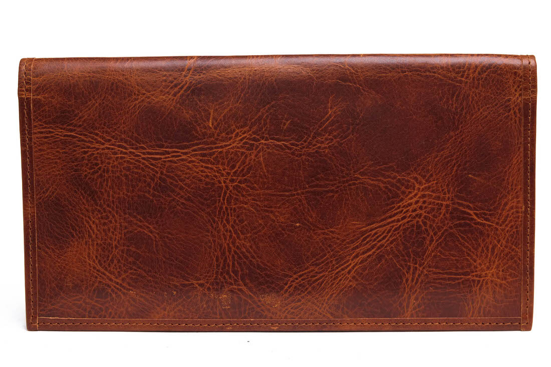 genten / ゲンテン シワ加工 牛革 小銭入れなし 札入れ 二つ折り