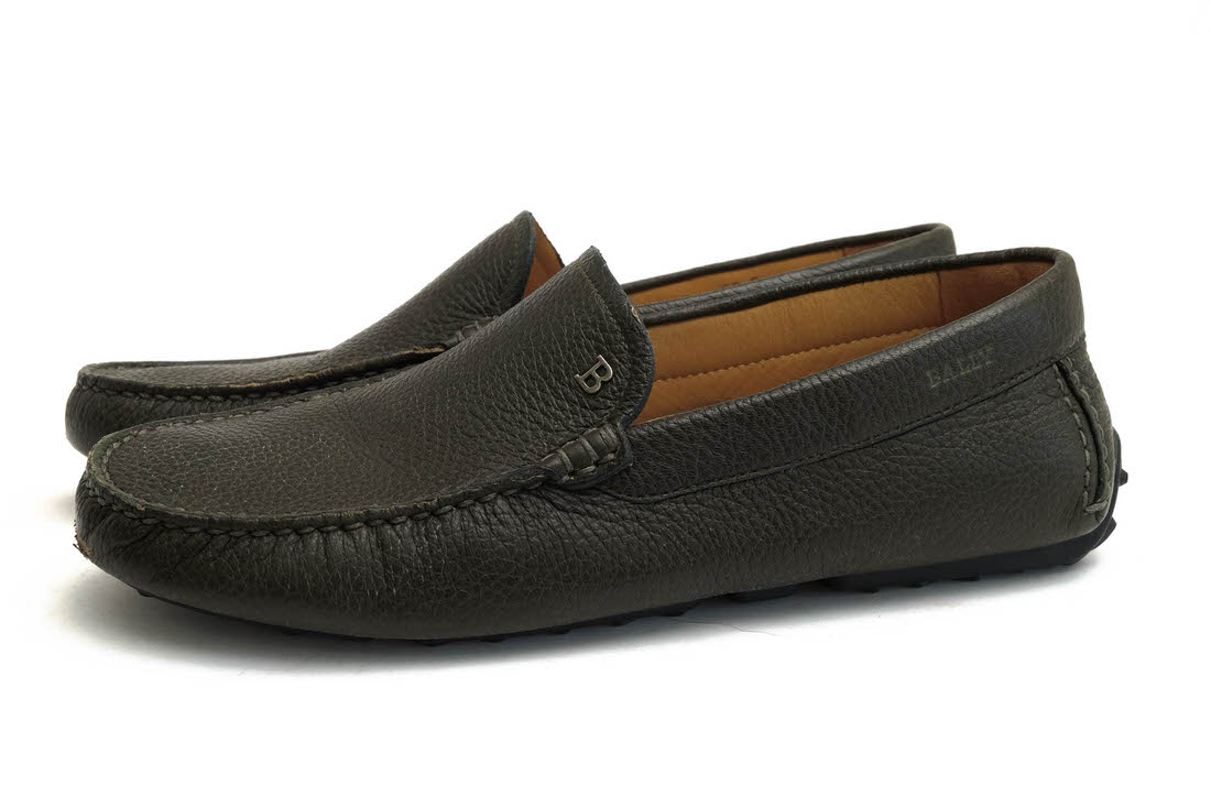 BALLY DR.OUET / バリー 鹿革 ディアスキン スリッポン シボ革