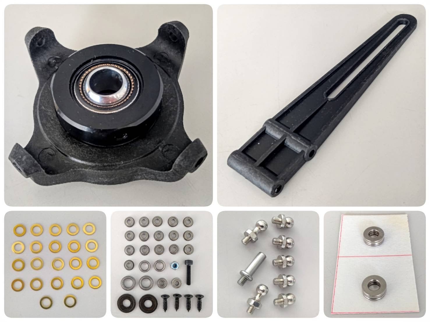 ヒロボーシャトル30用 アルミフレーム+Carbonパーツ パーツ,0305 電動